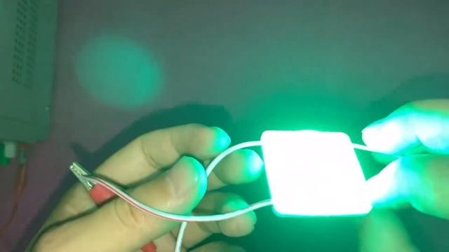 Square COB 12V LED Module Green смотреть онлайн