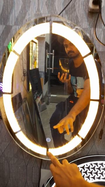 How To Diy Crystal Mirror All Led Mirror Touch Sensor Mirrors смотреть онлайн