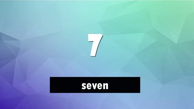 Английский счет от 1 до 12 (numbers 1-12 ) смотреть онлайн