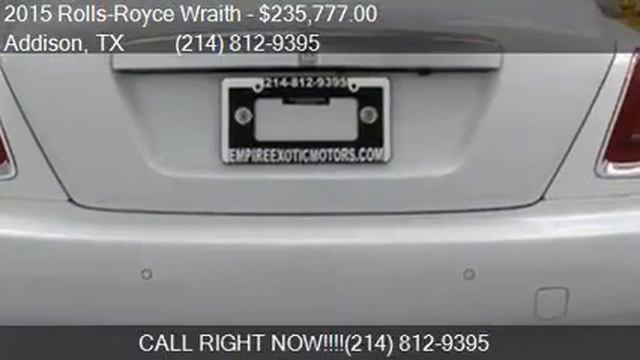 2015 Rolls-Royce Wraith Base 2dr Coupe for sale in Addison, смотреть онлайн