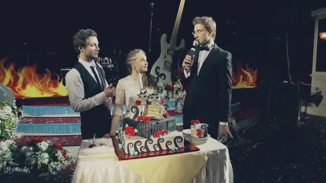 Тематическая свадьба в стиле глам-рок - "Rock Awards". Ведущий Роман Акимов.