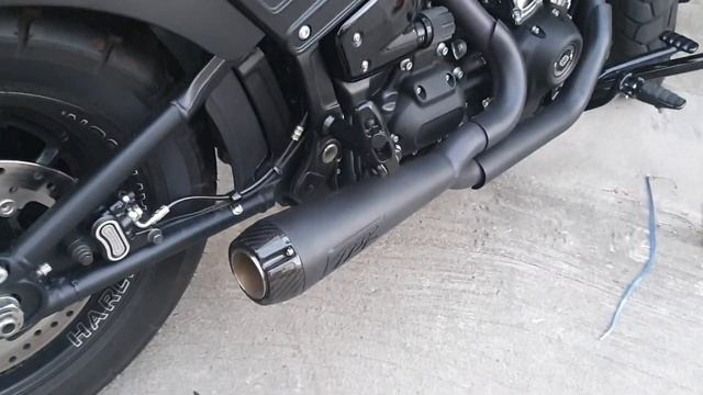 Fat Bob 114 2018 TBR Exhaust Sound.