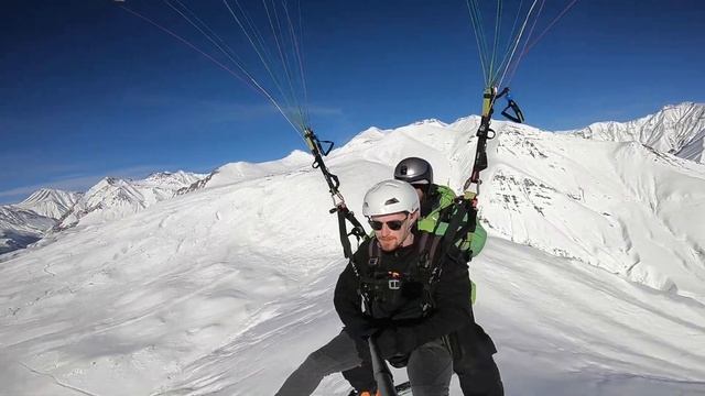Tandem Paragliding Gudauri Georgia with SkyAtlantida смотреть онлайн
