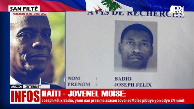 Joseph Badio Lage Yon Odyo 24 Minit Kotel Site Non Martine Moïse, 1pitit Jovenel, Pierre Espéranse.