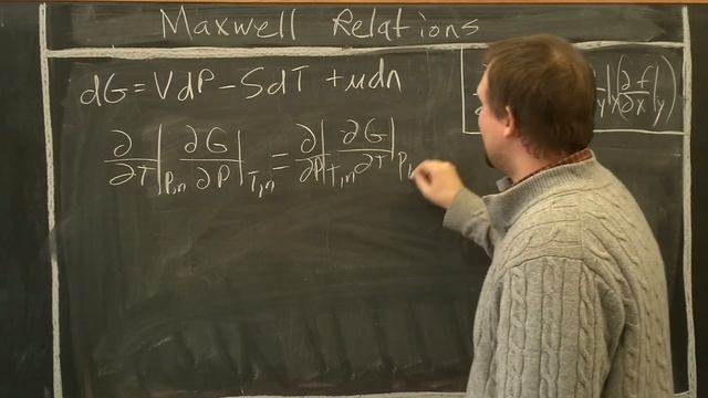 Maxwell relations from Gibb's free energy. смотреть онлайн