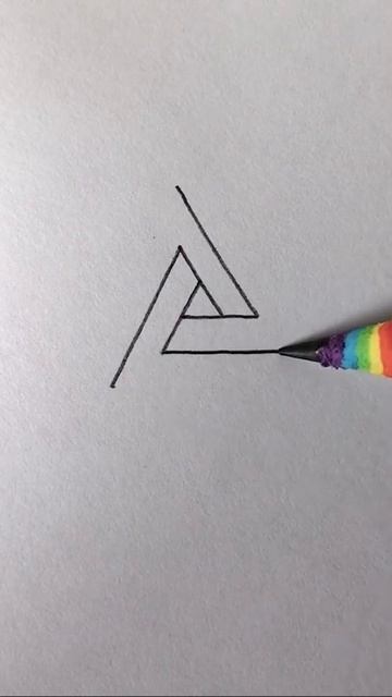 Невозможный треугольник The impossible triangle fyp drawing смотреть онлайн