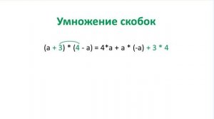 Умножение скобок. Алгебра 7 класс