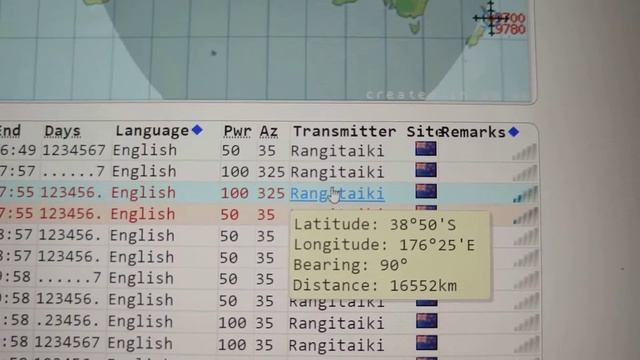 9700 kHz R.NEW ZEALAND INT. 16550 км смотреть онлайн