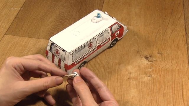 DIY RAF-22031 Latvija Ambulance Paper Model