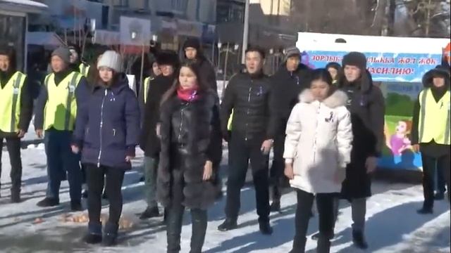 Зорлық зомбылыққа жол жоқ! нет насилию! Жалын жасағы!