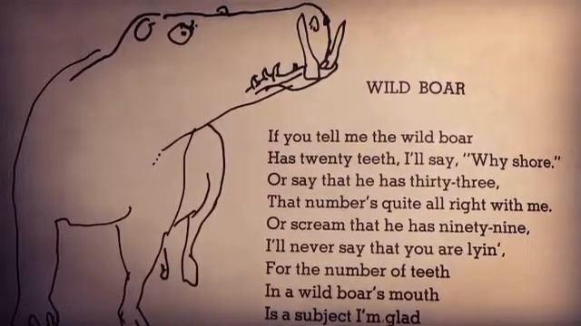 Wild Boar by Shel Silverstein смотреть онлайн