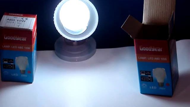 Lámpara LED 10W 220V E27 GOODYEAR - SOLARYEOLICA смотреть онлайн