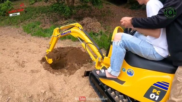 Smallest Excavator for Small Farmers  Agriculture Micro Excavator  Komatsu PC01
