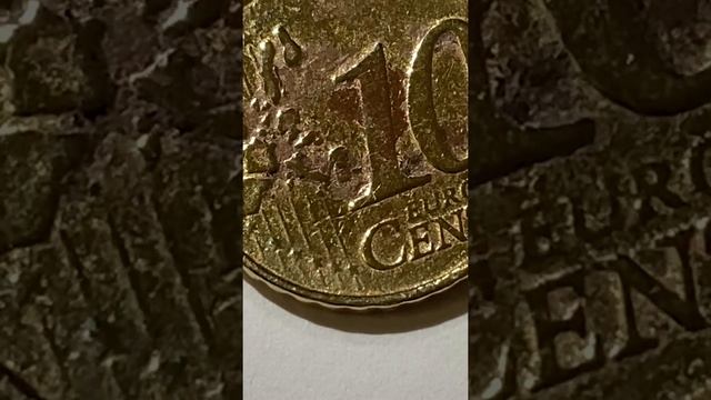 10 cent Münze aus Deutschland 2002 Fehlprägung смотреть онлайн