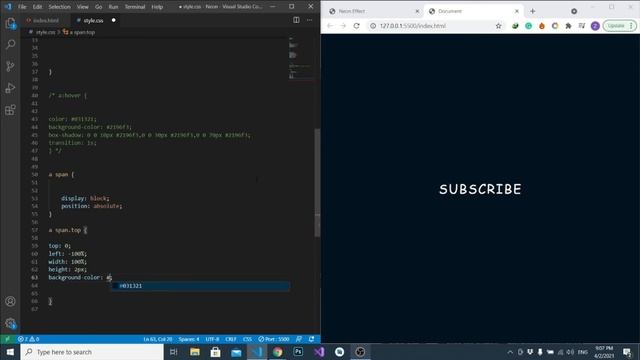 HTML & CSS Neon Text Effect With Snake Border | Full Tutorial смотреть онлайн