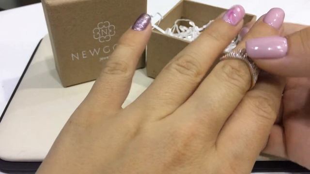 Кольцо 1622 из красного золота 585 пробы с фианитами смотреть онлайн
