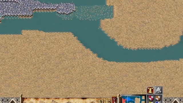 Stronghold Crusader [1500 Arabic swordsman vs 1000 swordsman] Arena смотреть онлайн