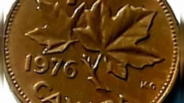 1976 Canada & One Cent coin value and price rare . смотреть онлайн