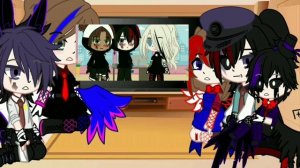 Aftons react to my Michael x Ennard memes||Requested||Very lazyTvT||MY AU!!||Michael x Ennard❤💜||