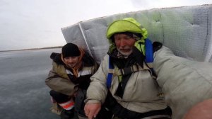 Зимняя рыбалка со льда в феврале на Маныче.  Весёловское водохранилище. от Юрия Философа