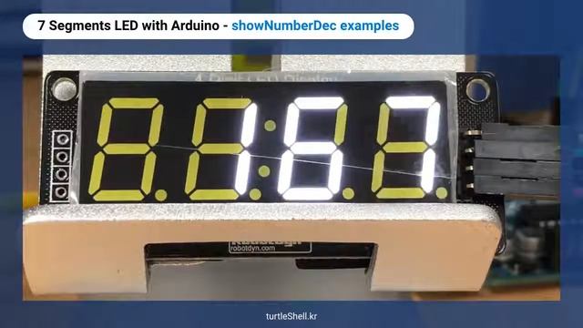 7 Segments LED with Arduino - showNumberDec examples 2 смотреть онлайн