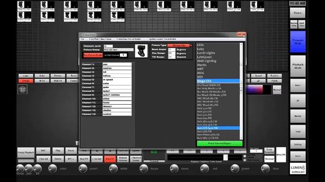 Patching Fixtures Using Lumen8 touch Friendly Theater Control Console Software смотреть онлайн