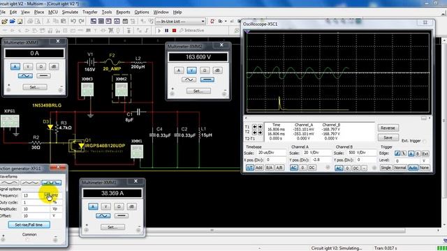 Induction, simulation, Circuit résonant utilisant un IGBT смотреть онлайн