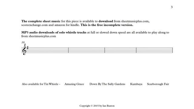 Amazing grace on Tin Whistle with chords arranged by Ian Buxton смотреть онлайн