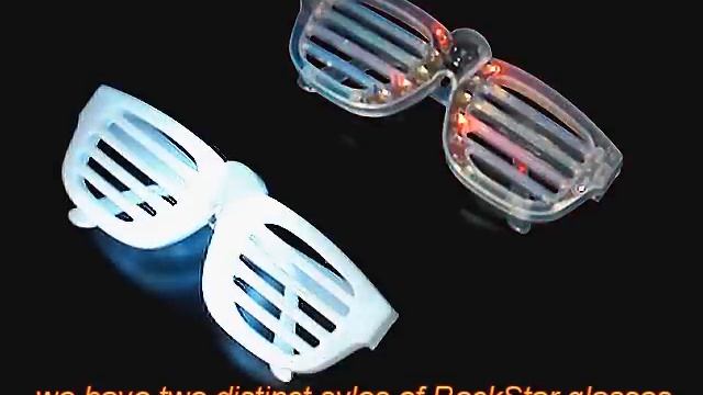 RockStar LED sunglasses CLOSE OUT - white LEDs and multicolored dim смотреть онлайн