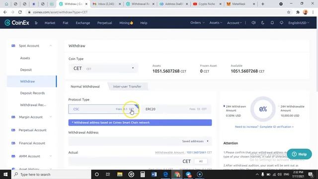 How to Deposit and Withdraw Coin On Coinex Smart Chain смотреть онлайн
