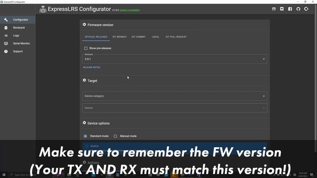 Jumper T-Pro (Internal ELRS 1W) OpenTX & ELRS Firmware Update