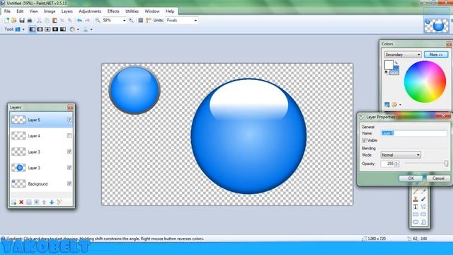 PAINT.NET TUTORIALS - Part 7 - Glossy Logos and Surface Reflections смотреть онлайн