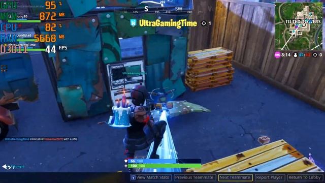 Fortnite / HD 5850 / i5 2400 / 8gb ram / 1080p-LOW-HIGH смотреть онлайн