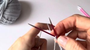 Классический набор петель на чулочные спицы и замыкание в круг