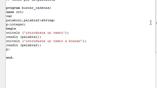 Programación en Pascal - Función Pos смотреть онлайн