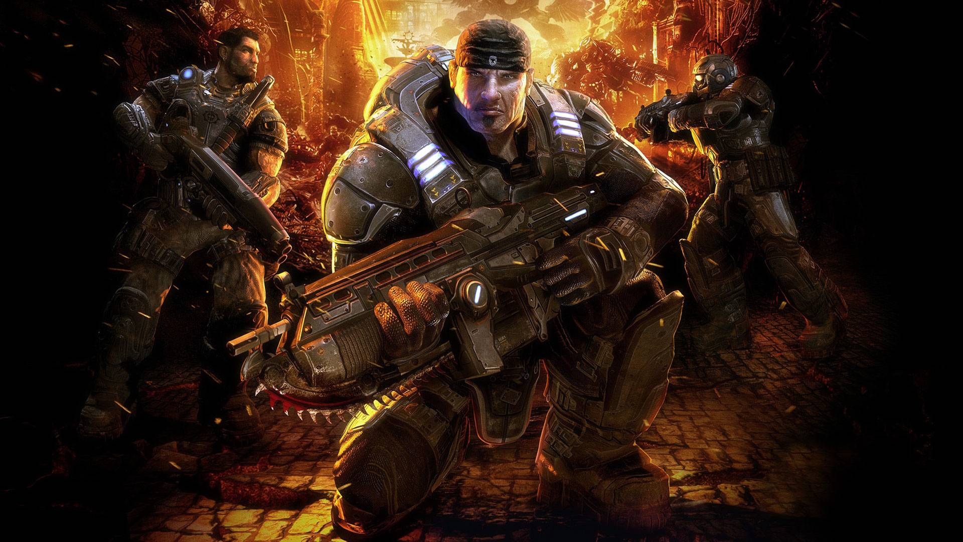 Gears of War. Игра моей молодости. Надо пройти. Максимальный уровень сложности смотреть онлайн