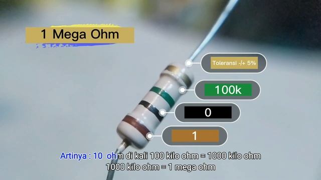 Kode warna resistor 1 Mega ohm edisi pemula смотреть онлайн