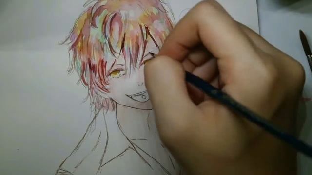 Sakamaki Ayato from Diabolik Lovers (Speed Drawing) | Watercolours смотреть онлайн