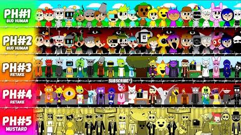 ВСЕ Фазы вместе в incredibox Sprunki - ВСЕ ПЕРСОНАЖИ смотреть онлайн