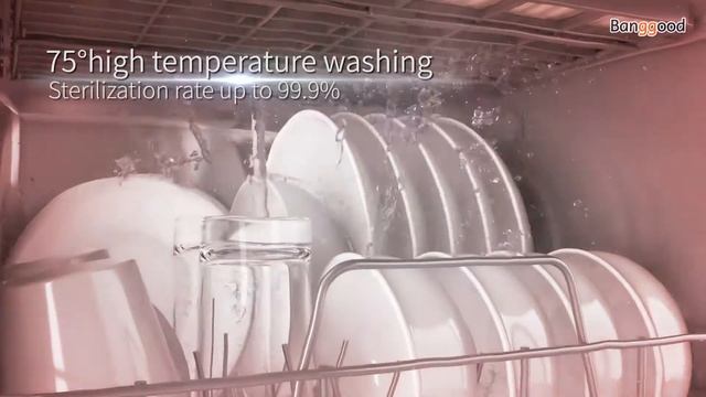 BlitzWolf BW-CDW1 Smart Portable Countertop Dishwasher with APP Control - Banggood New Tech смотреть онлайн