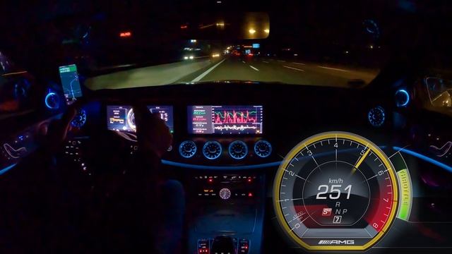 High Speed Night Drive @ German Unlimited Autobahn #53 [5k] смотреть онлайн