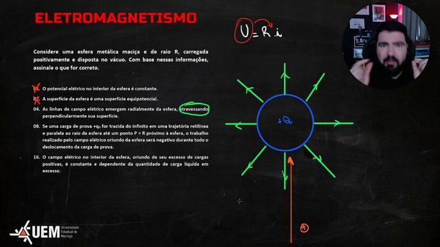 Revisão UEM - Física (Eletromagnetismo) - Parte 6 смотреть онлайн