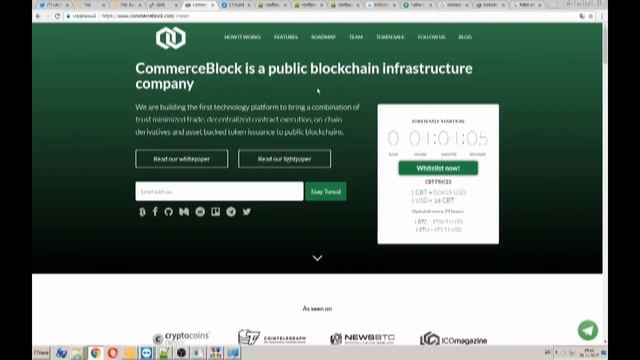 CommerceBlock ICO - платформа для торговли на блокчейн смотреть онлайн