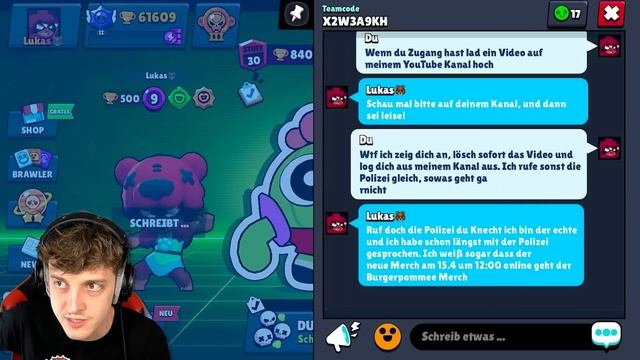 Er PRANKT mich als FAKE LUKAS BRAWL STARS, bis ich POLIZEI RUFE...😡 смотреть онлайн