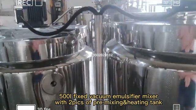 Fixed - 500l vacuum emulsaifier mixer/ homogenizer mixer tank/mixing machine смотреть онлайн