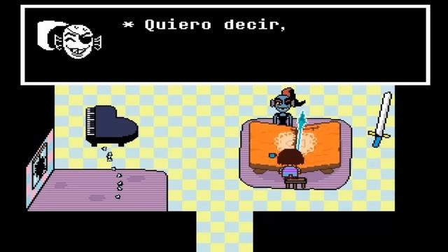 Undertale en español - Capitulo 12: Cita con Undyne, la llave misteriosa y el primo de Napstablook смотреть онлайн