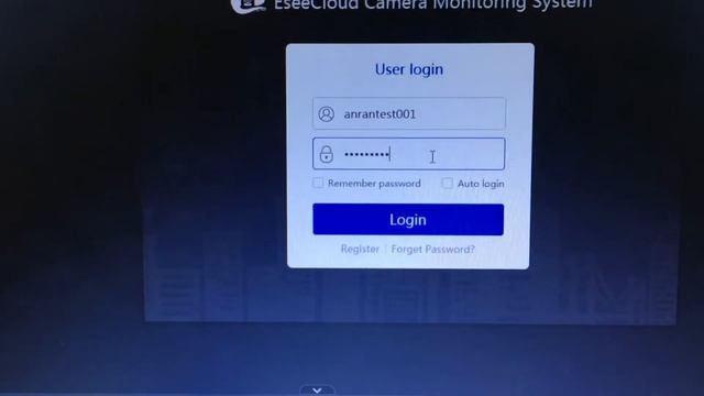 Use your phone APP account and password to login EseeCloud on computer смотреть онлайн