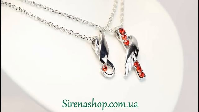 Sirenashop.com.ua: Бижутерия (Кулон Паула) с кристаллами Swarovski смотреть онлайн