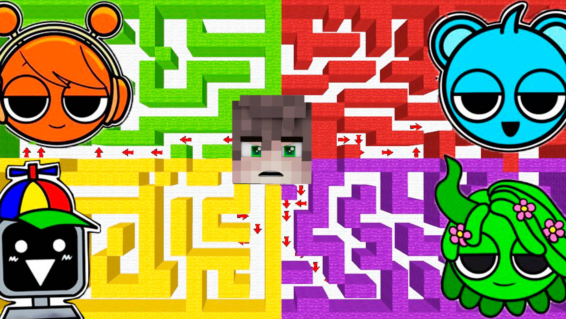 ВЫБЕРИ НОВЫЕ ЛАБИРИНТЫ ВСЕ ВИДЫ СПРУНКИ В МАЙНКРАФТ смотреть онлайн