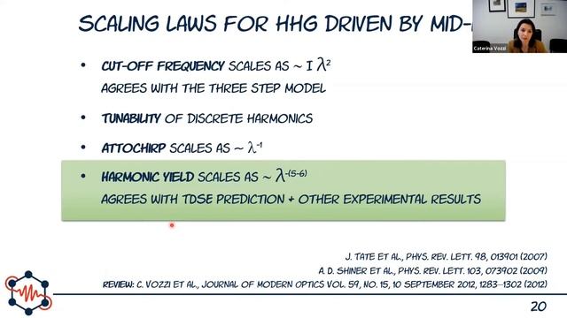 HHG in the soft X- ray by Caterina Vozzi (CNR-IFN) смотреть онлайн